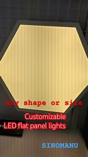 Customizable LED flat panel lights,any shape or size is available from SINOMANU