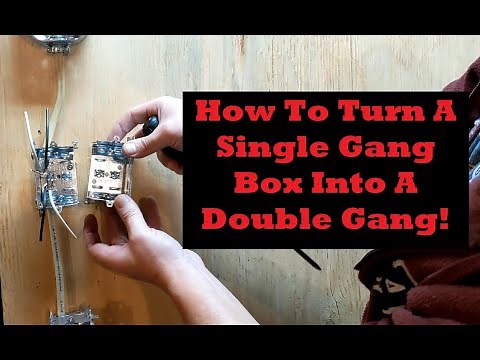 How To Turn A Single Gang Box Into A Double Gang On The "Electrical Board Of Education"