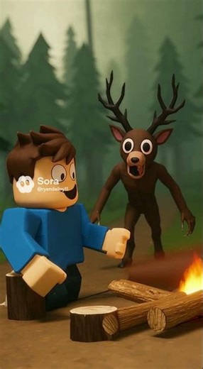 Derpy running from the Deer