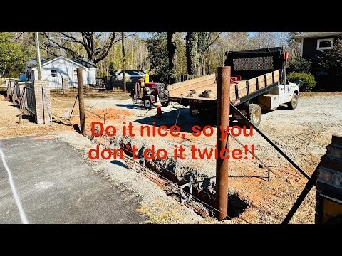 This is the way to install gate posts for heavy steel gates!! Do it nice so you don’t do it twice!!!