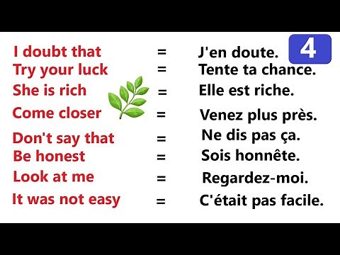 50 Very Useful Phrases in English Part 4 | 50 Very Useful French Sentences That You Should Know.