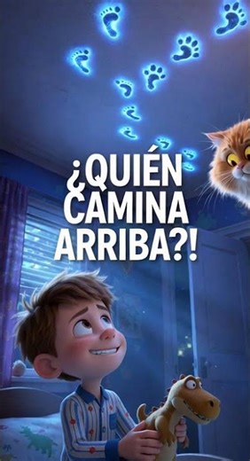 🐱✨ ¡El Gato Volador y las Huellas Mágicas en el Techo!