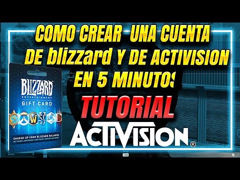 TUTORIAL COMO CREAR UNA CUENTA DE blizzard Y DE Activision Y VINCULARLAS EN 5 MINUTOS MUY FACIL 2021