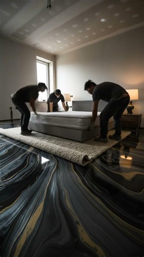 From Dusty Concrete to Luxurious Bedrooms with Epoxy Metallic