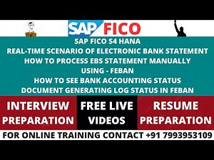 S4 HANA EBS FEBAN MANUAL PROCESS, IDENTIFY THE ERRORS AND RE-PROCESSING THE EBS STATEMENT