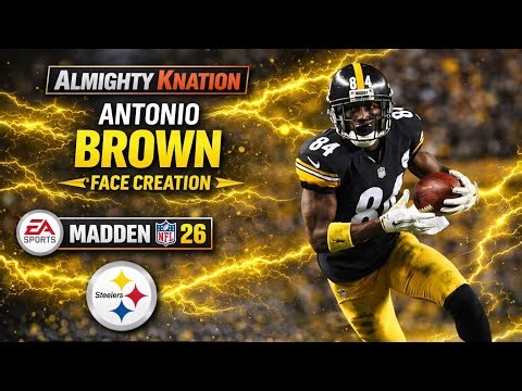 Antonio Brown Steelers Face Creation in Madden 26 | Clean, Accurate, Not Cursed