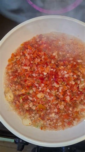 The making of pepper sauce 🌶 🫑 🌶 #foodpreparation #mycooking #food