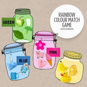 Color Matching Game: Educational Printable for Kids (digital Download) - Etsy UK