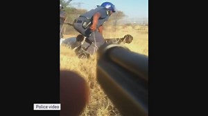 Marikana massacre: police shooting video footage