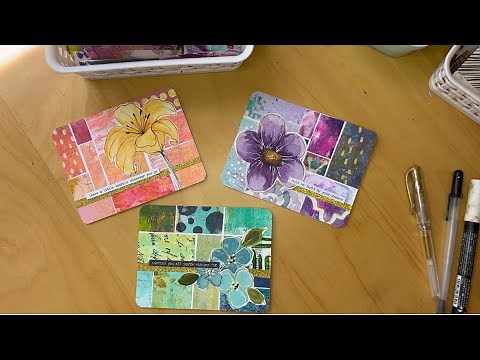 How to create gorgeous note cards from paper scraps