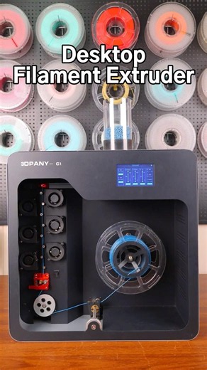 Making 3D printing filament is just that simple.#FilamentMaker #FilamentRecycling #filamentextruder