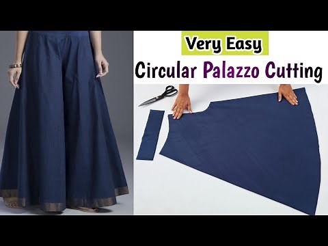 Very Easy Circular Palazzo Pant Cutting and Stitching/Plazo Cutting For Beginners/Style by Radhika