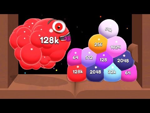 Jelly 2048 - Blob Merge 3D Base (Part 02) Unlock 16384, 32768, 65536, 128K Jellys