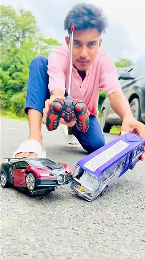 Remote control magic car and rc bus 🚌 unboxing & testing