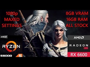 The Witcher 3: Wild Hunt Benchmark | AMD Ryzen 5 5600G + RX6600 | Maxed Out 1080p Performance Test!