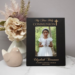 First Communion Picture Frame | Personalized First Holy Communion Picture Frame | Custom First Communion Gift | Catholic 1st Communion Gift - Etsy