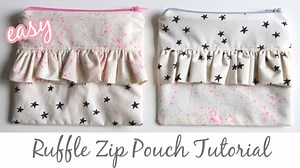 8.3K views · 542 reactions | Bag week continues! As part of the Learn to Sew Series, we learned about zippers with this tutorial! Learn how to make this adorable ruffled zip pouch, perfect for new beginners! | Melanie Ham | Facebook