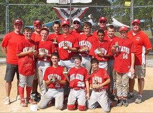 Warriors 13U Baseball Team Finishes Season With 15-4 Record