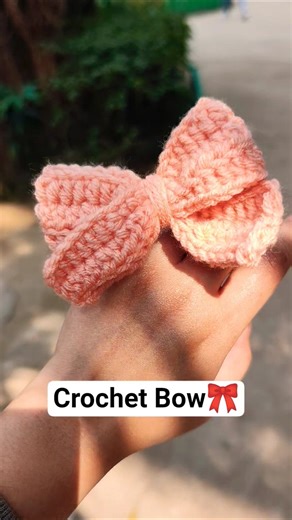Crochet Bow Hairband for Girls #crochet #crochetbow #shorts
