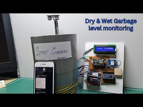 Smart Dustbin With GPS Location | GSM