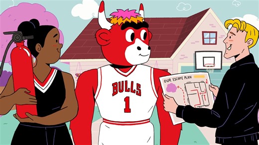 160 reactions · 13 shares | Take charge of safety at home. Learn more about the importance of having an escape plan and reliable protection with First Alert and Benny the Bull! | Chicago Bulls | Facebook