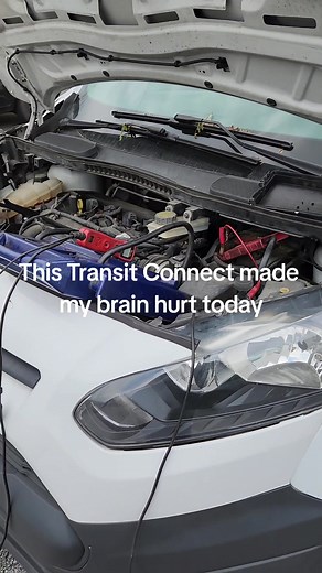 Ford Transit Connect crank no start. No codes stored. Had 12 volts at the injector yet somehow tested open on the same circuit. Atleast I found it one way or another. #mechanic #automotivetechnician #ford #transit #diagnosis #cranknostart