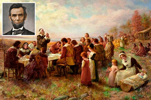 When was the first Thanksgiving and which president made it a national holiday?
