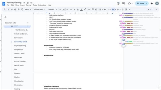Minecraft Server Development and Chat!