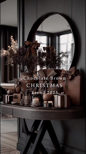 Decorating with Chocolate Brown for Christmas