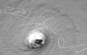 Scary radar animation of Hurricane Michael making landfall