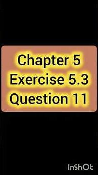 Class - 12 Ex - 5.3 Q11 Math's (Continuity and Differentiability) NCERT CBSE#cbse board #mpboard