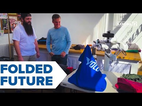 Laundromat introduces clothes-folding robot: 'It still blows my mind'