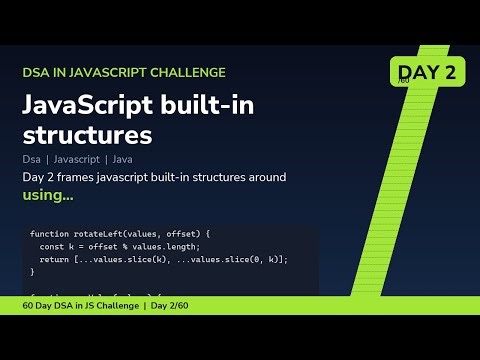 JavaScript built-in structures - Day 2/60 60 Day DSA in JavaScript Challenge