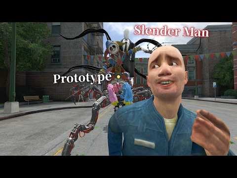 Slender man vs Poppy Playtime Chapter5 Prototype-(Garry's Mod Animation)