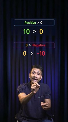Positive vs Negative Numbers on a Number Line 📈📉 | Easy Trick! #shorts