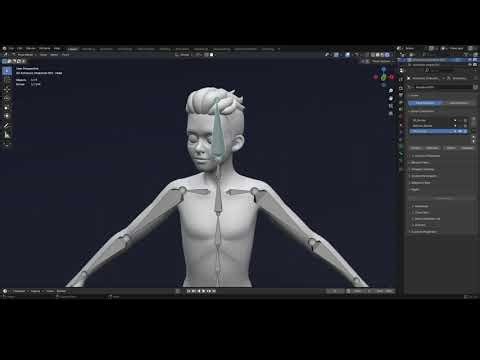 Stylized Boy Body Base Mesh – IK/FK Rig + Face Rig (Game & Animation Ready) [Shape Keys]