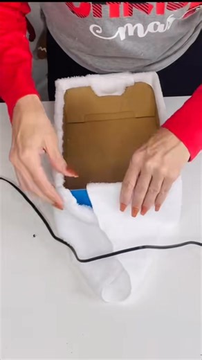 27K views · 442 reactions | Don’t toss those shoeboxes—turn them into stunning Christmas decor boxes!  Just wrap them in a Dollar Tree automotive cloth, hot glue it in place, add a pretty bow, and bam—fabulous holiday decor on a budget! ✨ | Olivia's Romantic Home DIY | Facebook