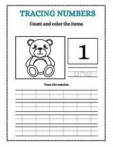 450  Pages of Number Tracing Worksheets | Elementary | OT & PT