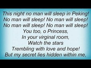 Russell Watson - Nessun Dorma! Lyrics