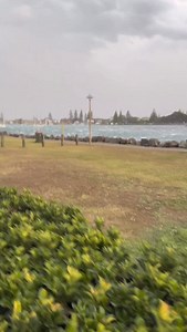 A game of inches! An hour ago a psycho storm rolled in from the west and brought with it gale force wind. This poor bloke broke mooring and dragged anchor through the channel in a gale force westerly and runout tide, barely missing the end of Forster breakwall 🥴🌪️💨🛥️ | Something Visual