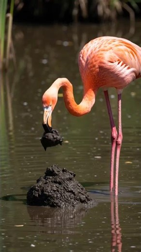Flamingo 🦩 Build a Mud Nest #timelapse #birds #wildlife #birdnest