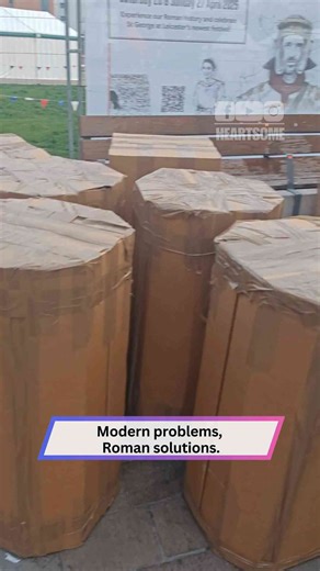 Leicester Locals Build Roman Colosseum Replica From Cardboard and Tape