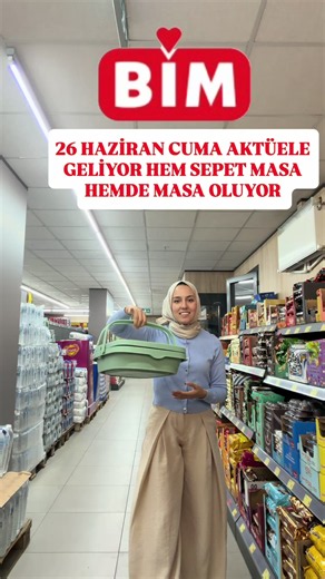 Bim Aktüel Ürünler 26 Haziran: 21 Litre Katlanabilir Sepet