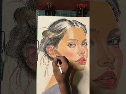 Soft Pastel Pencil Drawing Tutorial | Beautiful Girl Portrait Step by Step