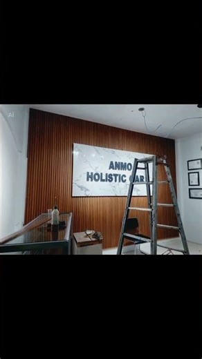 Backdrop, hanya berbagi pengalaman, #wallpanel #diy #hpl #panel #logo #receptionist #hiasan dinding