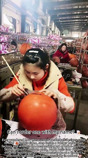 Hand-Painting Basketballs – Art in Motion! 🏀🎨