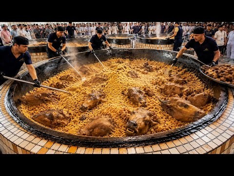 300 KG Giant Meat Kabuli Pulao 🇦🇫 | Afghanistan’s Most Popular National Food | Afghan Street Food