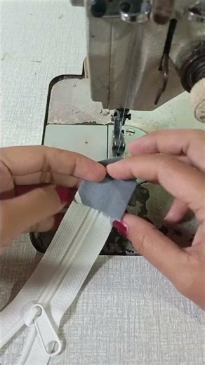 Simple but Strong Zipper Stopper Sewing Tutorial #diyfashion #sewing #easysewing #shorts