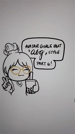 Avatar Girls Drawing in ABG Style | Part 6