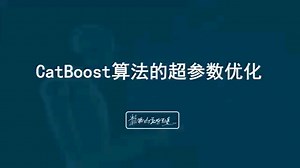 CatBoost算法的超参数优化